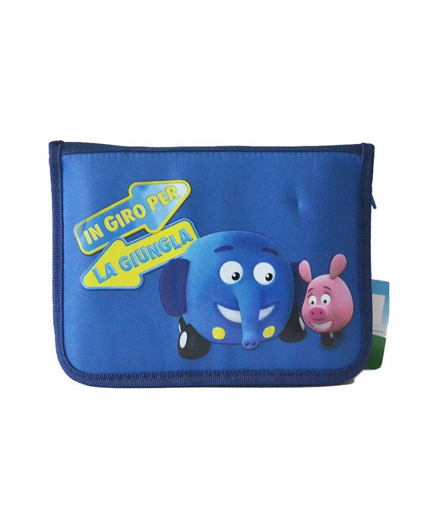 Astuccio In Giro Per La Giungla Jungle Junction Con Accessori Scuola         