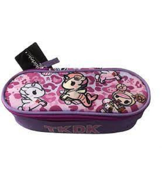 Astuccio Ovale Organizzato Rosa Portapastelli Penne Accessori Scuola Per Bambine         