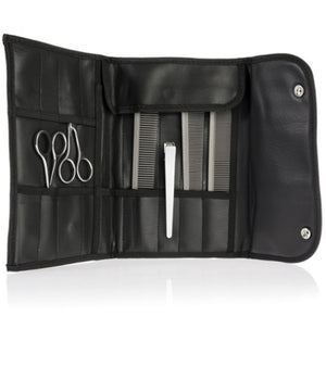 Astuccio Porta Attrezzi 18 Tasche Eco Pelle Clip Roll On Estetista Parrucchiere         