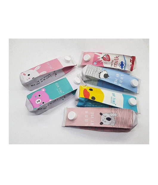 Astuccio Porta Trucco Latte Pochette Portapenne Pastelli Matite Cosmetici Zip         