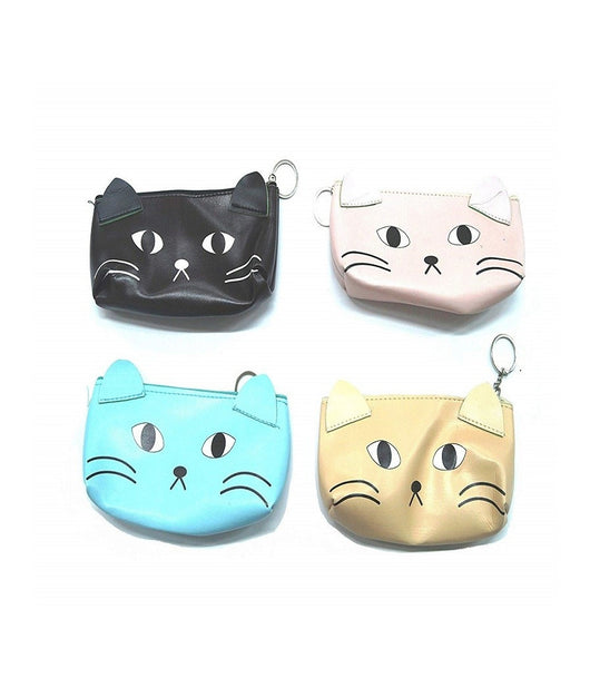 Astuccio Porta Trucco Orecchie Gatto Pochette Portapenne Pastelli Matite Borsa Zip         