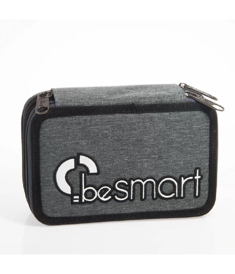 Astuccio Portapastelli Triplo York Grigio Be Smart Portapenne Accessori Scuola         