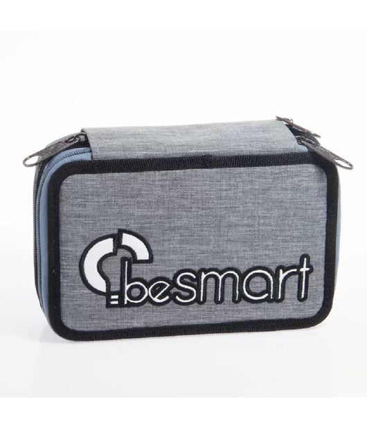 Astuccio Portapastelli Triplo York Grigio Chiaro Be Smart Penne Accessori Scuola         