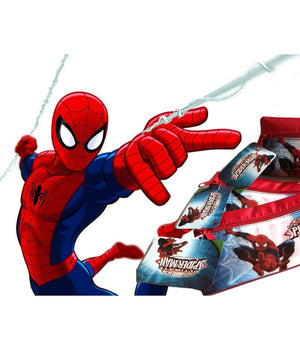 Astuccio Portapastelli Zip Spiderman Colore Blu Rosso Portapenne Scuola         