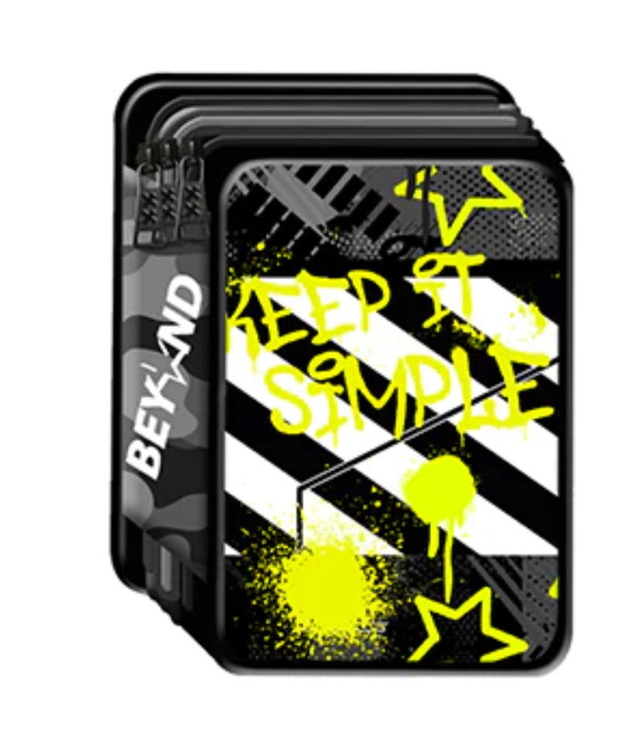 Astuccio Portapenne Pastelli 3 Scomparti Con Chiusura Zip Beyond Boy Keep Simple         