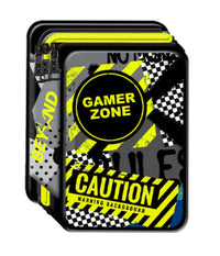 Astuccio Portapenne Pastelli 3 Scomparti Con Chiusura Zip Beyond Boy Nero Giallo         