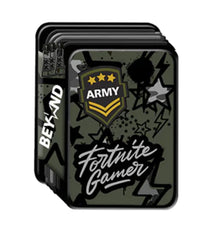 Astuccio Portapenne Pastelli 3 Scomparti Con Zip Beyond Boy Nero Verde Militare         