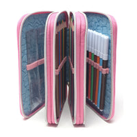 Trade Shop - Astuccio Scuola 3d Principesse Cenerentola Rapunzel Ariel Disney 3 Zip Cerniere -