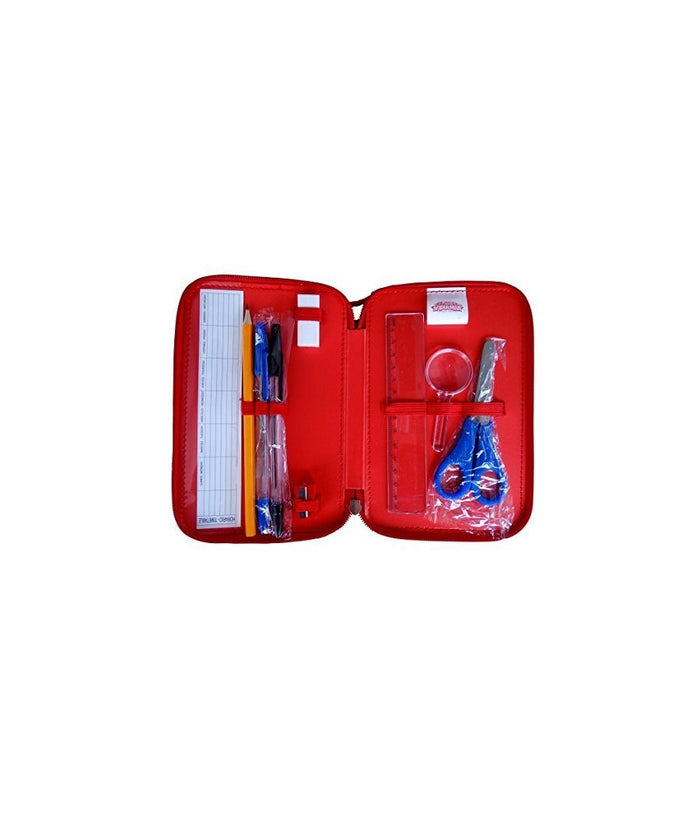 Astuccio Spiderman Marvel 3 Zip 20x13x6.5cm Uomo Ragno Accessoriato Scuola Bambini         