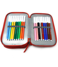 Astuccio Topolina Minnie Disney 3 Zip 20x13x6.5cm Scomparto Accessoriato Scuola         