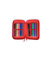 Astuccio Topolino Mickey Mouse Disney 3 Zip 20x13x6.5cm Scomparto Accessoriato Scuola         