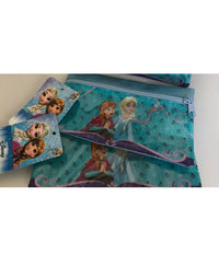 Astuccio Zip Portapastelli Frozen Anna E Elsa Portapenne Porta Trucco Scuola         