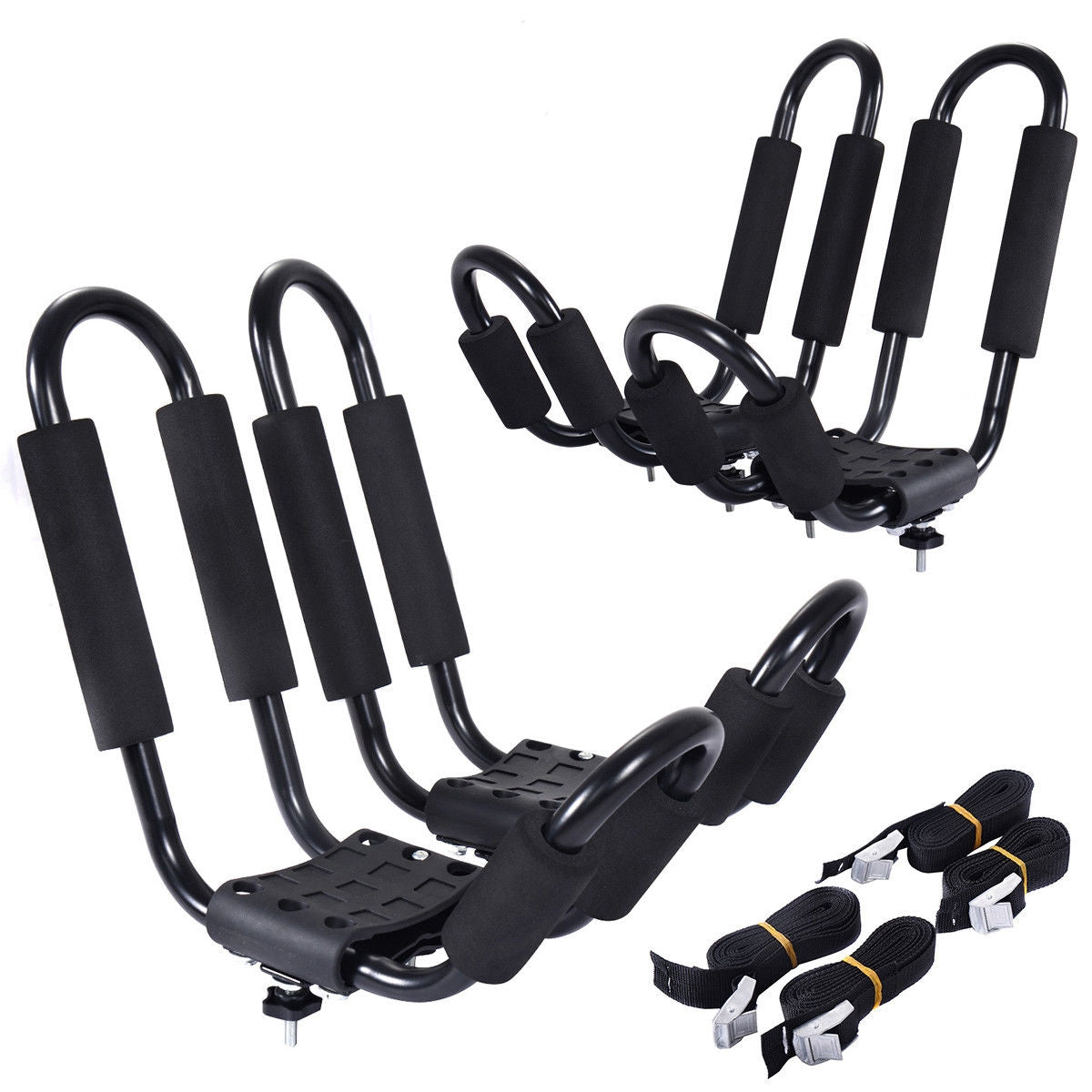 4 x Portakayak per barre auto portatutto Set Portakayak a forma U-Accessori per veicoli