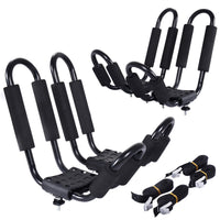 4 x Portakayak per barre auto portatutto Set Portakayak a forma U-Accessori per veicoli