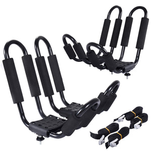 4 x Portakayak per barre auto portatutto Set Portakayak a forma U-Accessori per veicoli