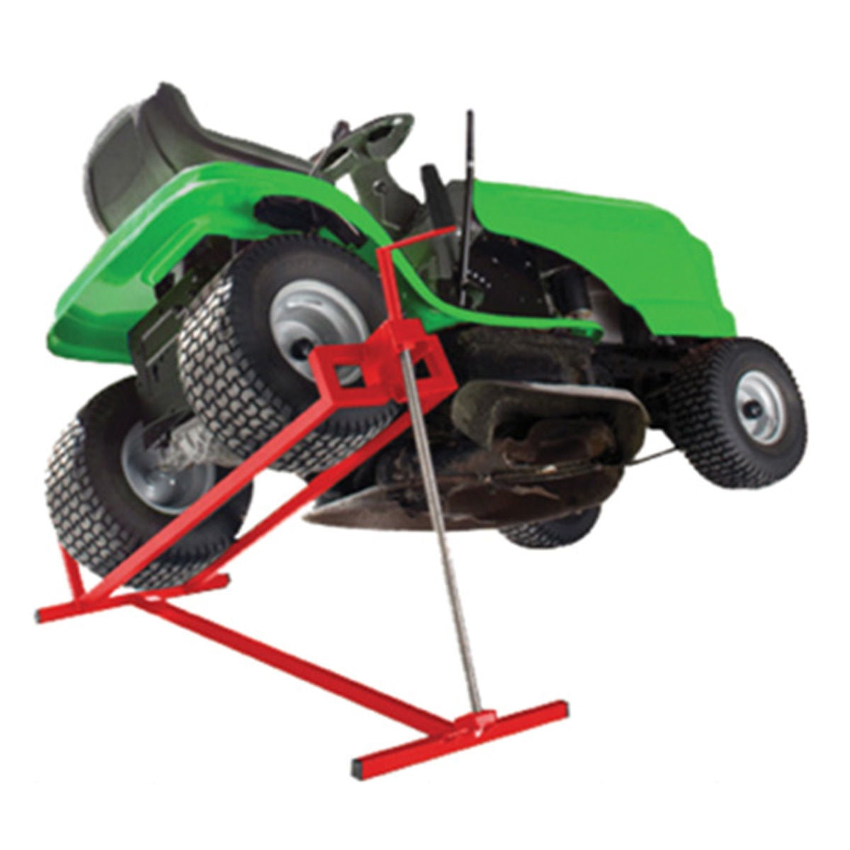 Sollevatore per trattore da prato pieghevole carico 400kg Sollevatore per rasaerba manuale Rosso-Accessori per veicoli