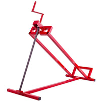 Sollevatore per trattore da prato pieghevole carico 400kg Sollevatore per rasaerba manuale Rosso-Accessori per veicoli