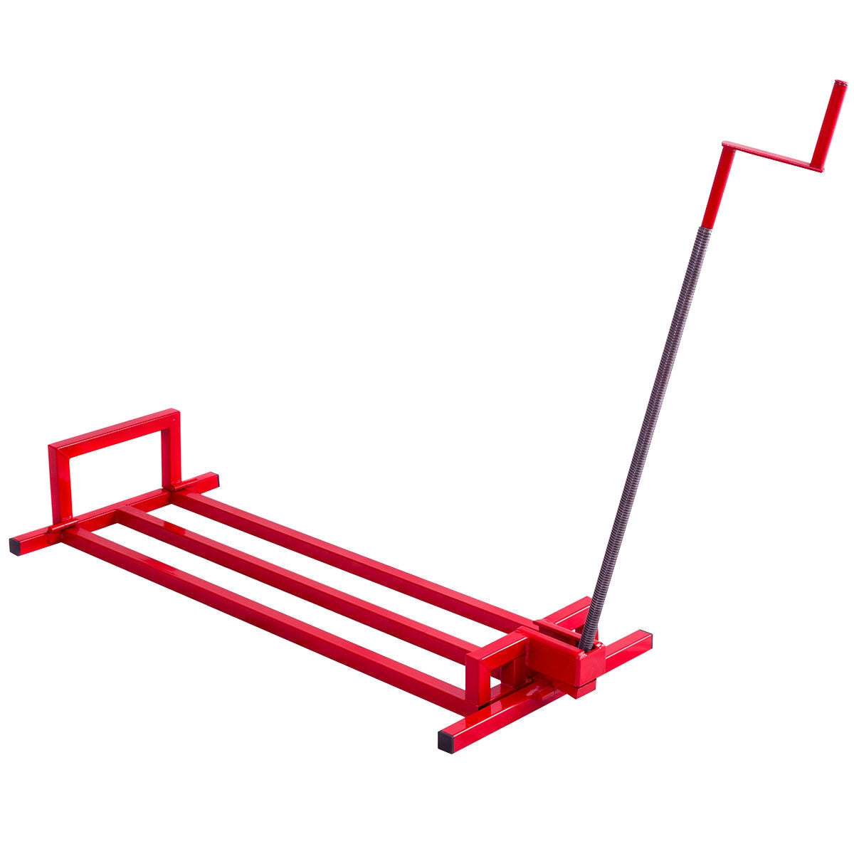 Sollevatore per trattore da prato pieghevole carico 400kg Sollevatore per rasaerba manuale Rosso-Accessori per veicoli