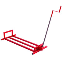 Sollevatore per trattore da prato pieghevole carico 400kg Sollevatore per rasaerba manuale Rosso-Accessori per veicoli