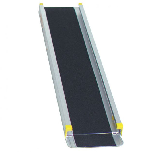 Rampa telescopica antiscivolo per sedia a rotelle regolabile 270 kg max alluminio 133/200/233 x 19 x 5 cm nero 20_0007381