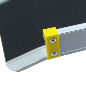 Rampa telescopica antiscivolo per sedia a rotelle regolabile 270 kg max alluminio 133/200/233 x 19 x 5 cm nero 20_0007381