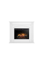 ATRATO - Caminetto Elettrico Da Pavimento A Libera Installazione A LED - Bianco opaco 26"- 114x96x29