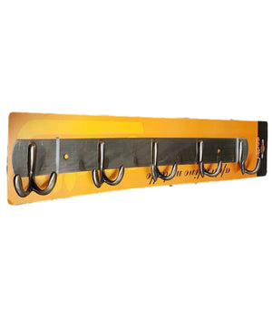 Attaccapanni Appendi Abiti Asciugamani Parete Ottone Antico 5 Posti Doppio         