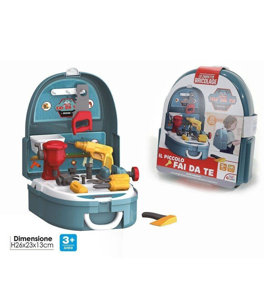 Attrezzi Bricolage Con Zaino Giocattolo Per Bambini Il Piccolo Fai Da Te Gioco         