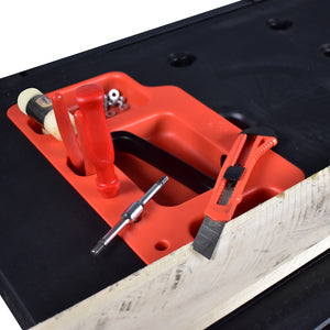 Tavolo da lavoro multifunzione 5in1 tavolo da officina pieghevole e portatile | banco da lavoro | cavalletto telescopico | trabattello | carrello sottomacchina | carrello porta pacchi