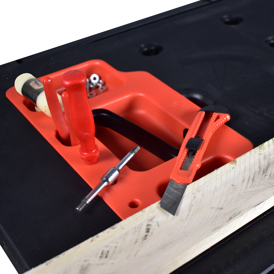 Tavolo da lavoro multifunzione 5in1 tavolo da officina pieghevole e portatile | banco da lavoro | cavalletto telescopico | trabattello | carrello sottomacchina | carrello porta pacchi