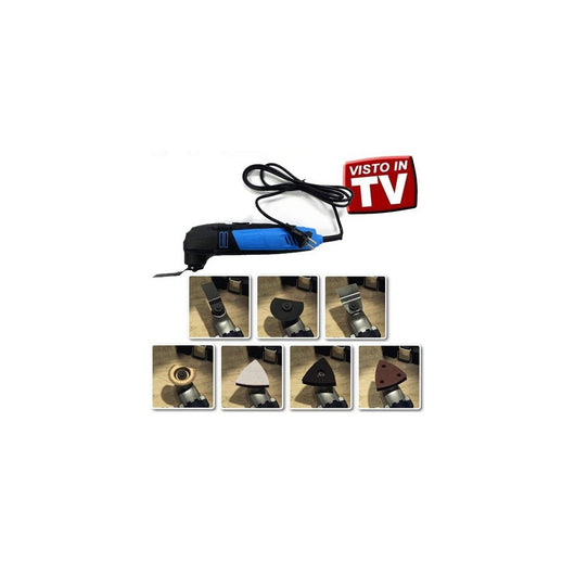 Trade Shop - Attrezzo Elettrico Multi Tool Set Utensile Raschietto Rotatorio Con 19 Accessori -