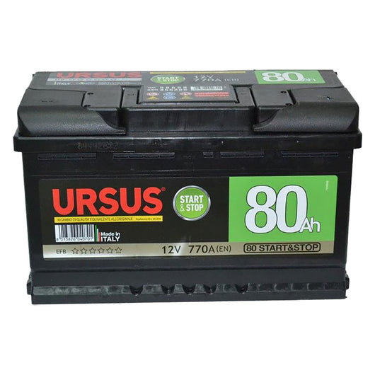 batteria per auto start & stop 'ursus' 60 ah - mm 242 x 175 x 190 cod:ferx.6060870nlm