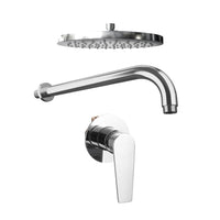 Set doccia cromato - Miscelatore incasso Audrey con braccio e soffione 20 cm