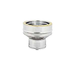 Aumento inox doppia parete da di 100 - de 150 mm a di 130 - de 180 mm