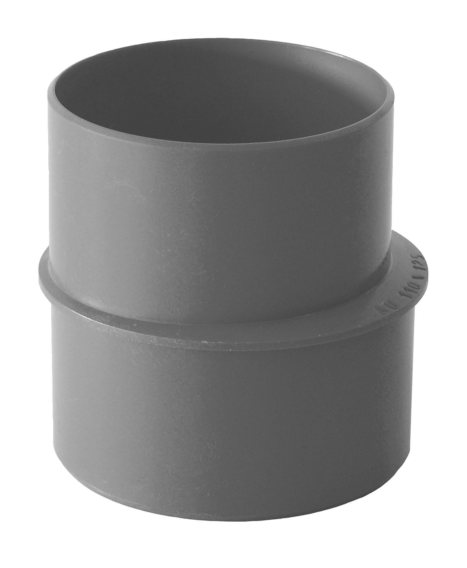 Aumento ø80x100 (bicchiere sul ø minore) per pluviali : Colore - Grigio