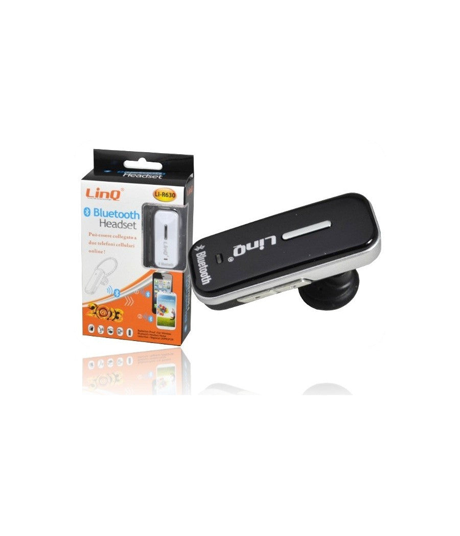 Auricolare Headset Bluetooth Smartphone S3 S4 Dual Mode 10m Linq Li-r630         