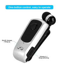 Auricolare Wireless Altoparlante Bluetooth 5.1 Musica Stereo Retrattile Q-he626         