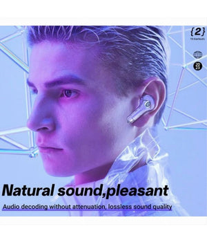 Auricolari Bluetooth 5.3 Trasparenti Ultrapods Pro Con Cofanetto Di Ricarica Led         