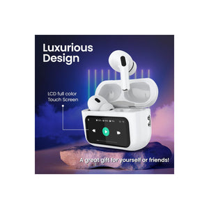 Trade Shop - Auricolari In-ear Cuffie Tws Bluetooth Wireless V5.4 Custodia Lcd Touch Screen -