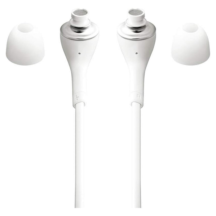 Trade Shop - Auricolari Stereo Per Samsung Galaxy A52s 5g Con Controllo Volume Microfono Bianco         