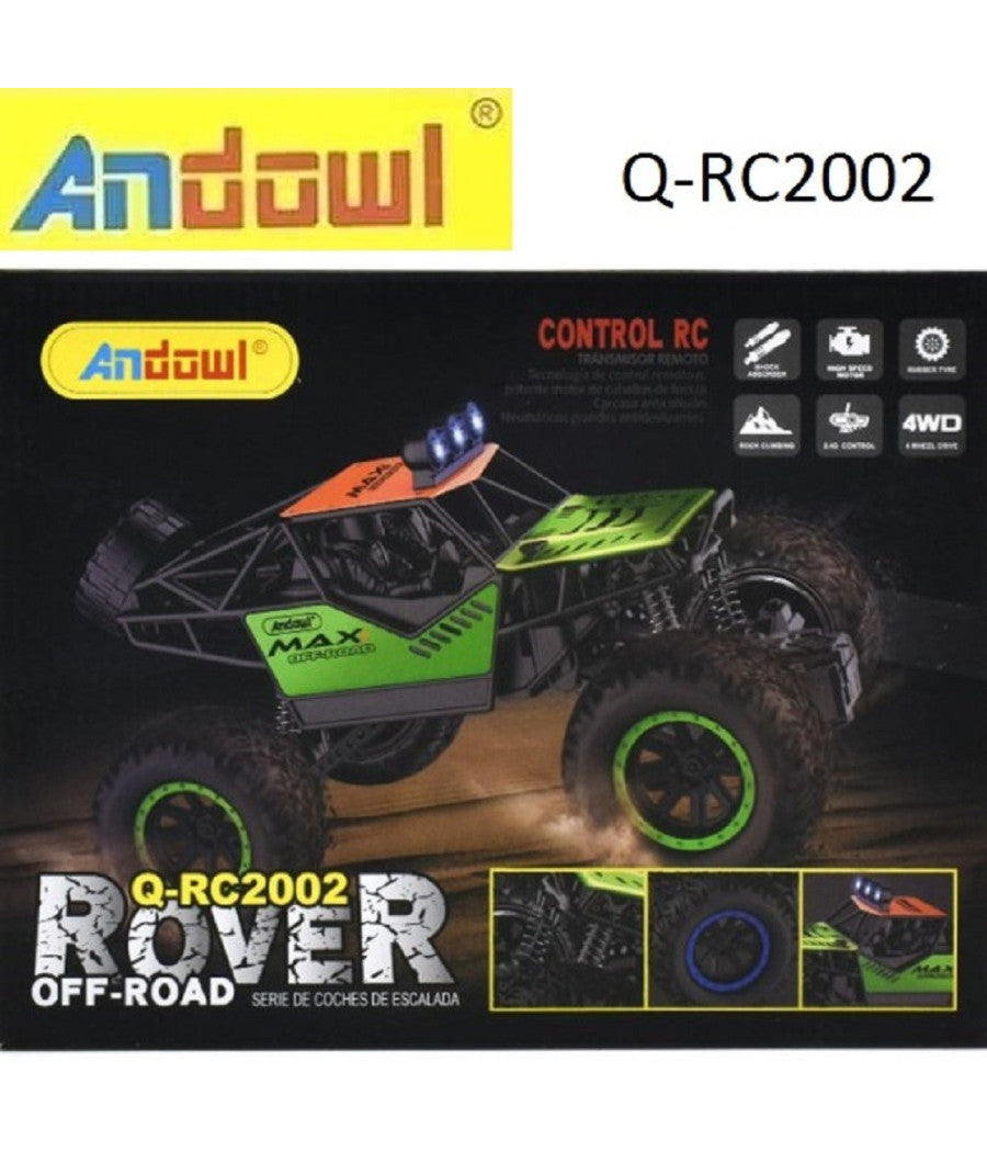 Auto Rc Fuoristrada Telecomandata Ricaricabile Rover Off-road 2.4 Ghz Q-rc2002         
