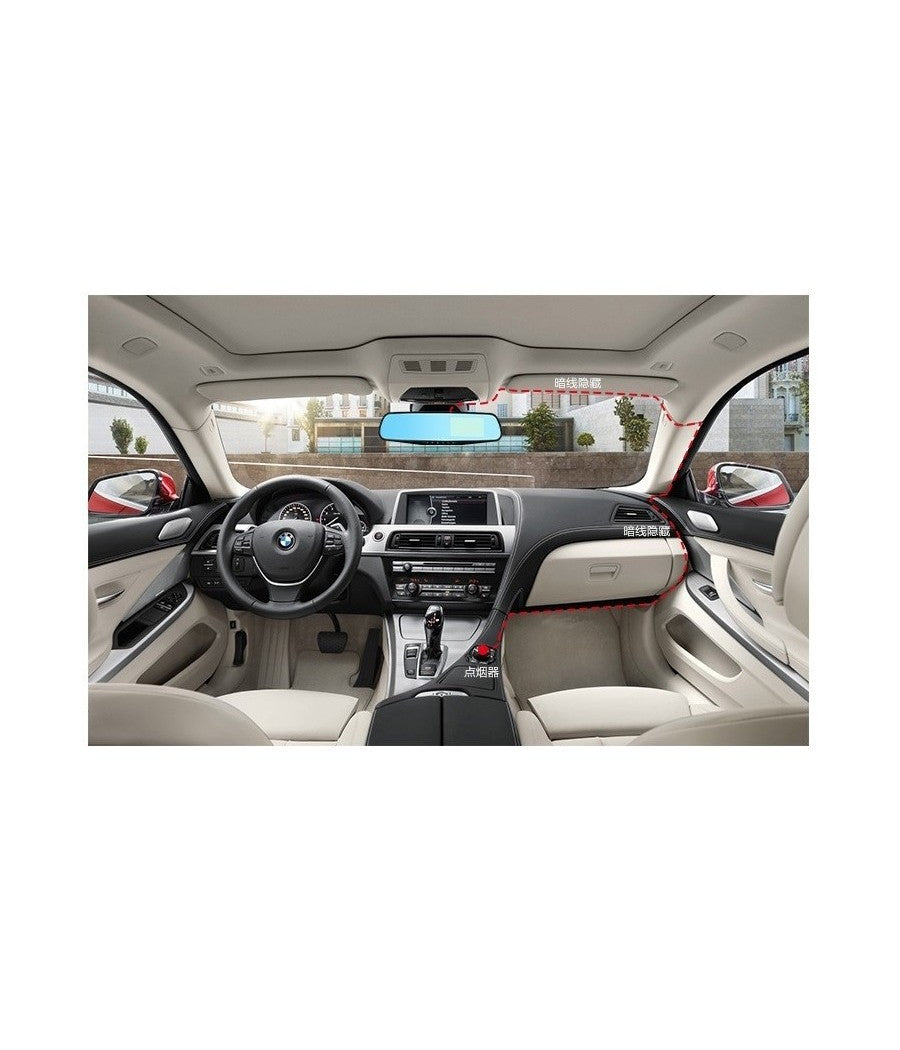 Auto Rearview Specchietto Dvr Telecamera Full Hd 1080p 4.3 "lcd Con Retro Cam         