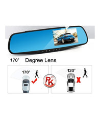 Auto Rearview Specchietto Dvr Telecamera Full Hd 1080p 4.3 "lcd Con Retro Cam         