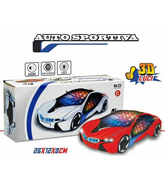 Auto Sportiva Roadster Macchina Con Luci E Suoni Gioco Giocattolo Per Bambini         