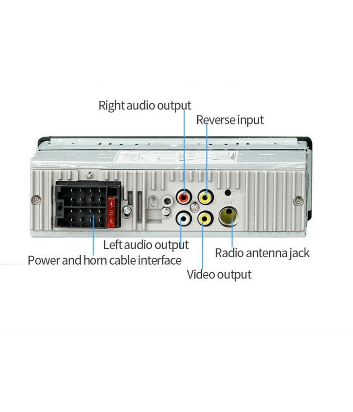 Autoradio 1 Din Display Tft 4.1" Stereo 45wx4 Bluetooth Usb Aux Mp3 Media 4051ai         