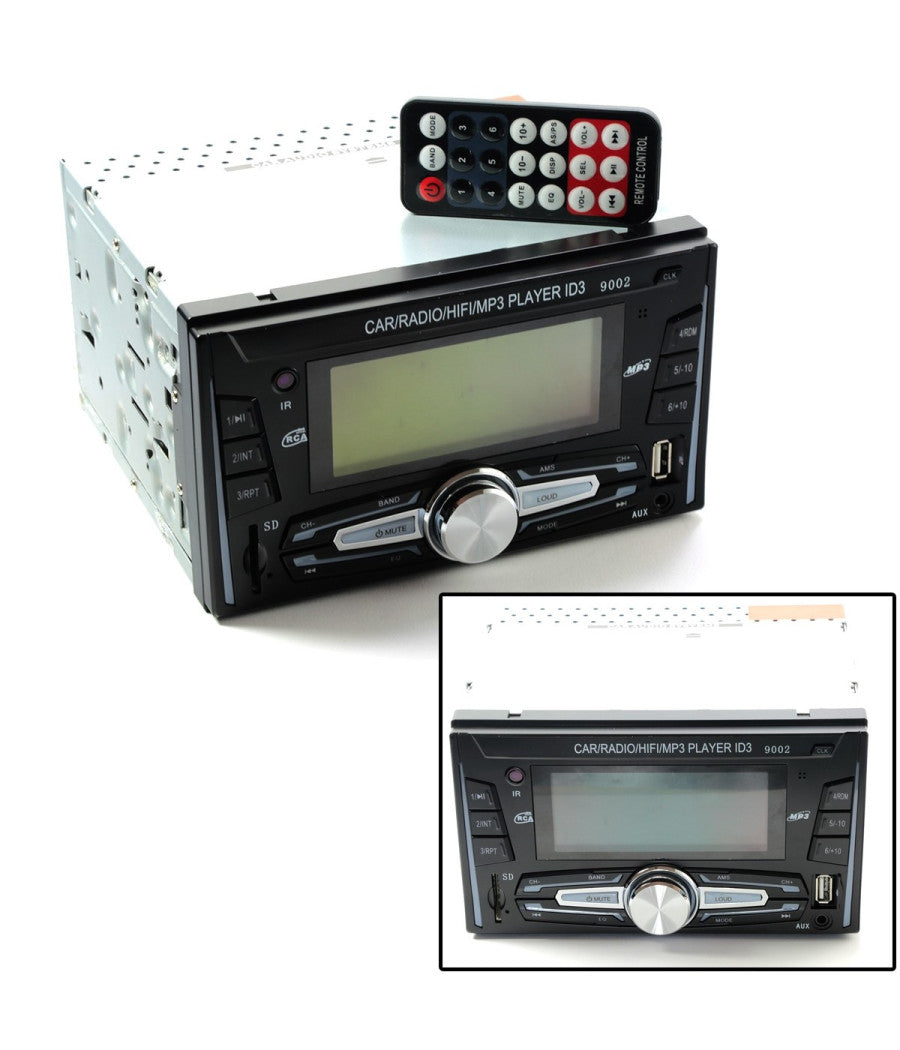 Autoradio Per Auto Doppio Din Usb Sd Fm Mp3 Aux 25wx4 Lettore Sd Mp3-9002         