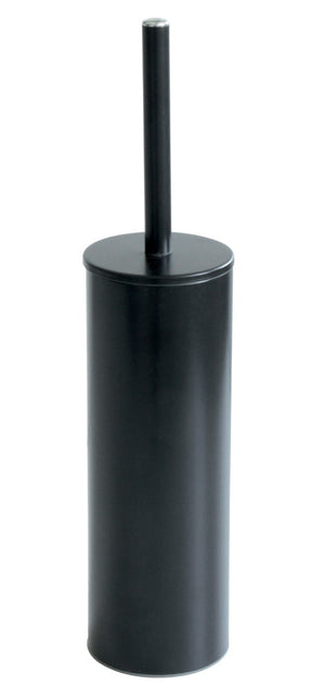 Inda - Portascopino da appoggio nero opaco