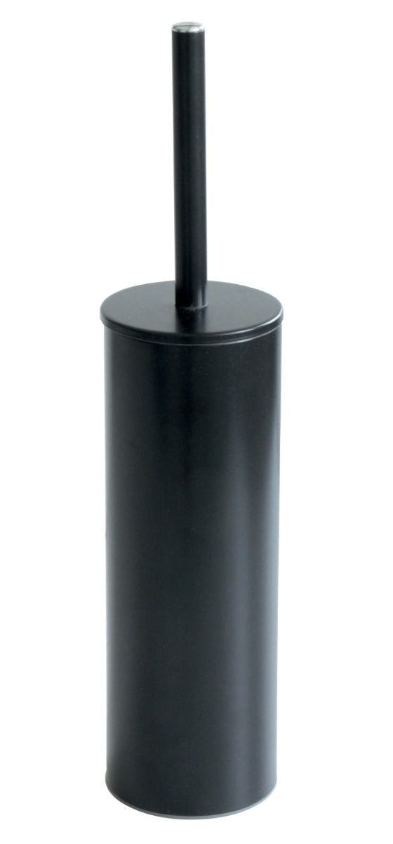 Inda - Portascopino da appoggio nero opaco