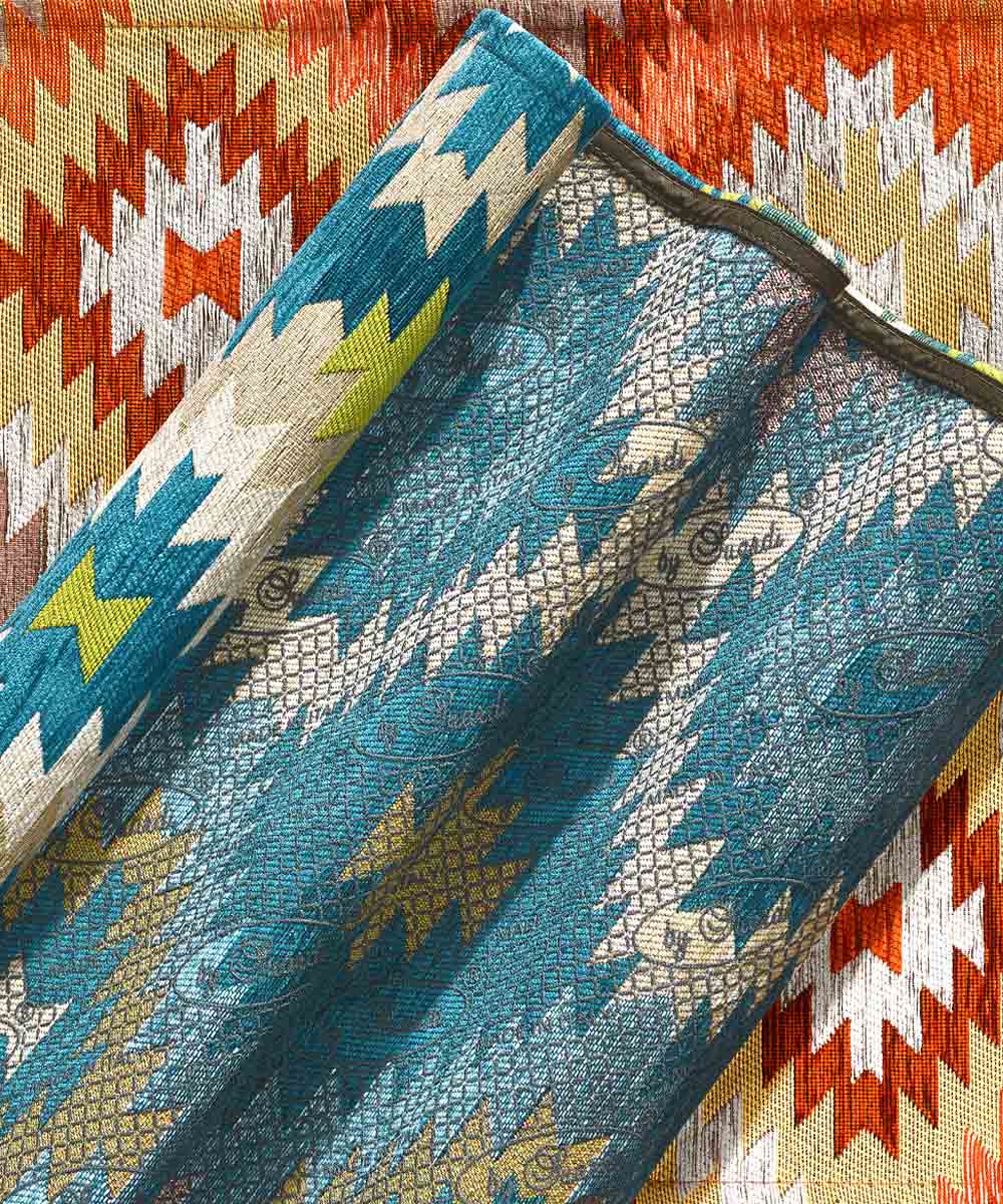 Passatoia moderna AVANA BEIGE contemporaneo geometrico etnico kilim, tappeto arredo multiuso lavabile anti-scivolo cm.55x190