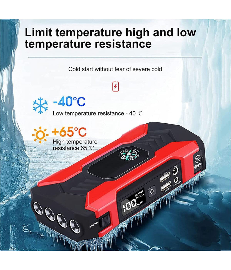 Avviamento Per Auto Multifunzionale Jump Batteria Esterna Torcia 15000ma Q-d1030         